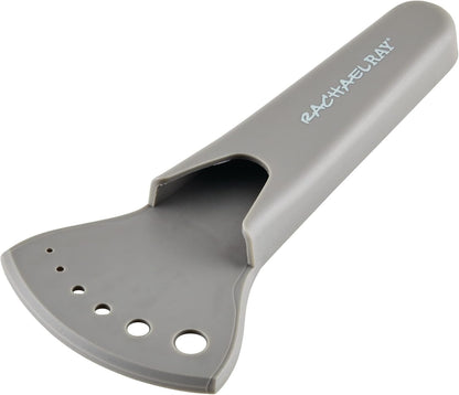 Rachael Ray Cutlery Japanese Stainless Steel Knives Set with Sheaths, 8-Inch Chef Knife, 5-Inch Santoku Knife, and 3.5-Inch Paring Knife, Teal