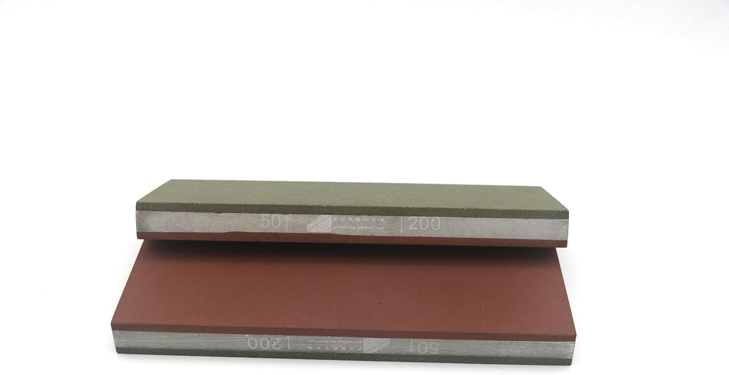 Double-Sided Resin Diamond Sharpening Stone 8 Inch Whetstone Knife Sharpener 8" x 3", for Sharpening High Speed Steel, Special Steel, for Both Household and Professional Use (2500/5000 Grit)