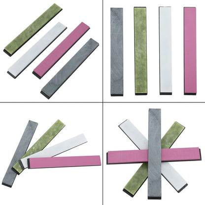 Grindstone with Base Non-slip Colorful for Sharpening Fixed-angle Sharpener Stone Sharpening Tool Kitchen 4pcs/set