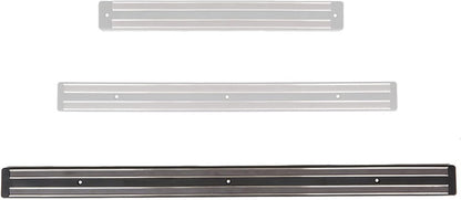 TrueCraftware 24" Black Magnetic Knife Holder with Dual Magnetic Strips & Optional Hanging Hooks - Strong Powerful Knife Rack Storage Display Organizer
