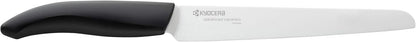 Kyocera Advanced Ceramic Revolution Series 6-inch, Chef's Santoku Knife, Black Handle, White Blade , 6 Inch - FK-160 WH