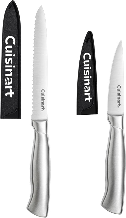 Cuisinart 2-Piece Utility Pairing Stainless Steel Knife Set, includes 5.5" Serrated Utility and 3.5" Pairing Knife