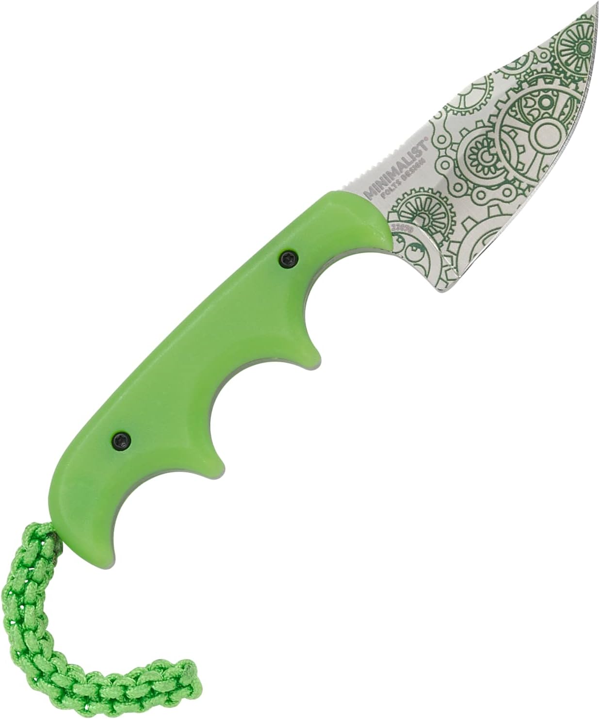 CRKT Minimalist Bowie Outdoor Survival Fixed Blade Knife with Sheath: Stainless Steel Plain Edge Blade, Micarta Handle, 2387