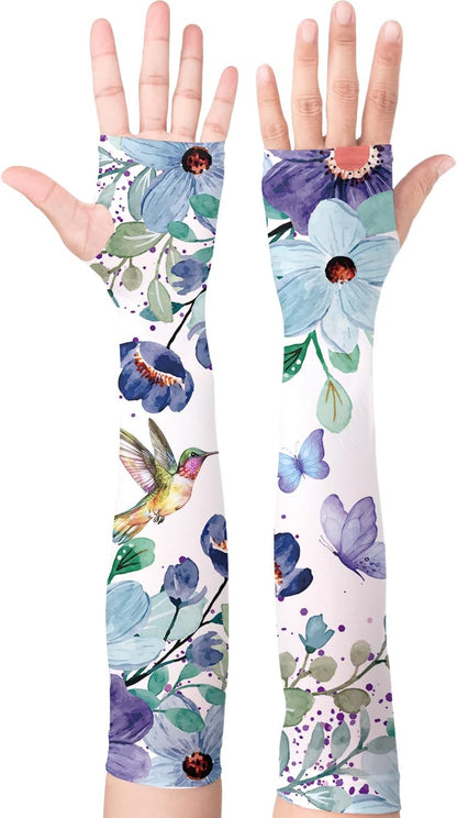 YPHCDO Gardening Sleeves Farm Sun Protection Arm Cooling Sleeves Thorn Proof Garden for Women Men with Thumb Hole