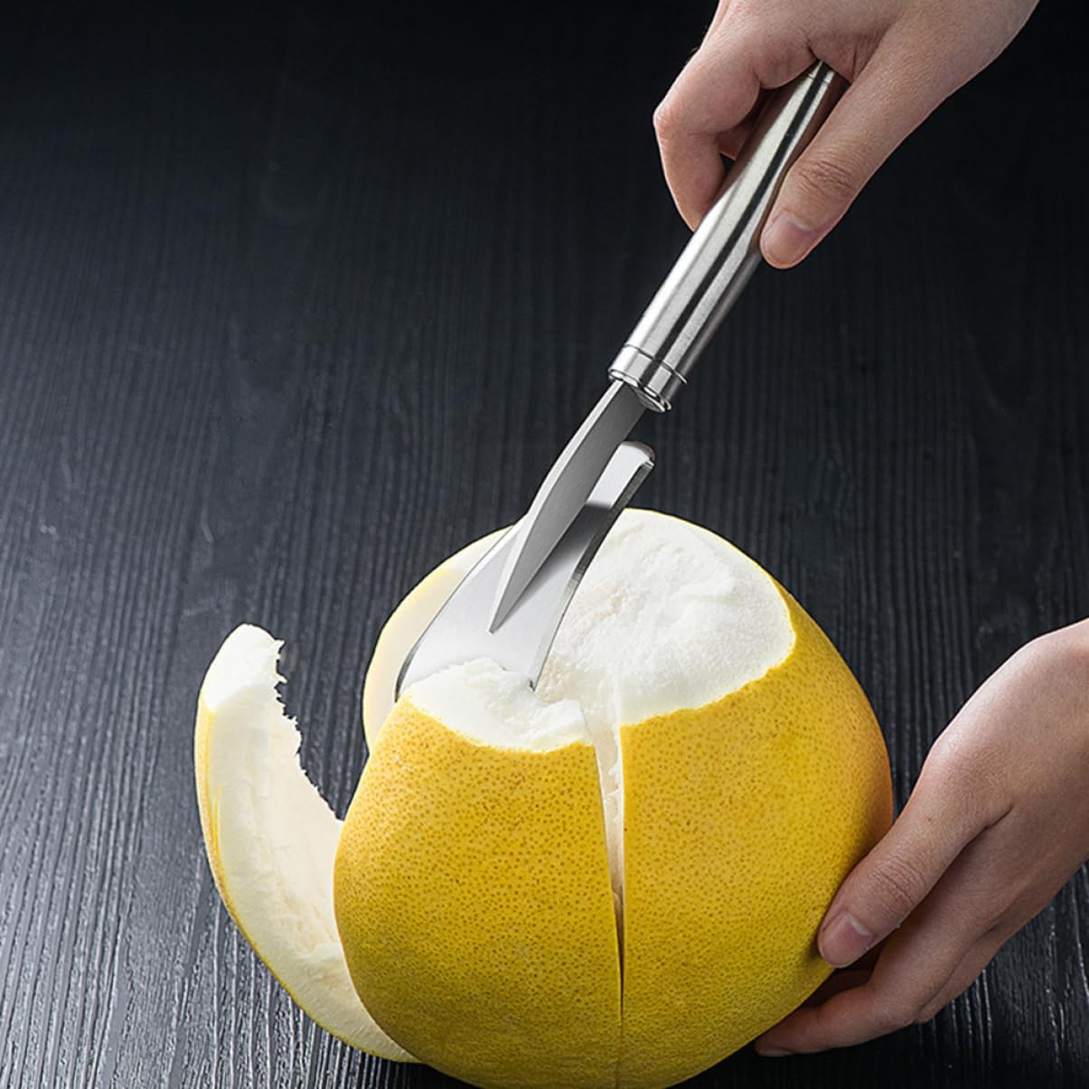 Pomelo Peeler Tool Multi-function Citrus Opener Serrated Edge 304 Stainless Steel Grapefruit Knife for Fruit Cutting Kitchen Gadget for Home Use