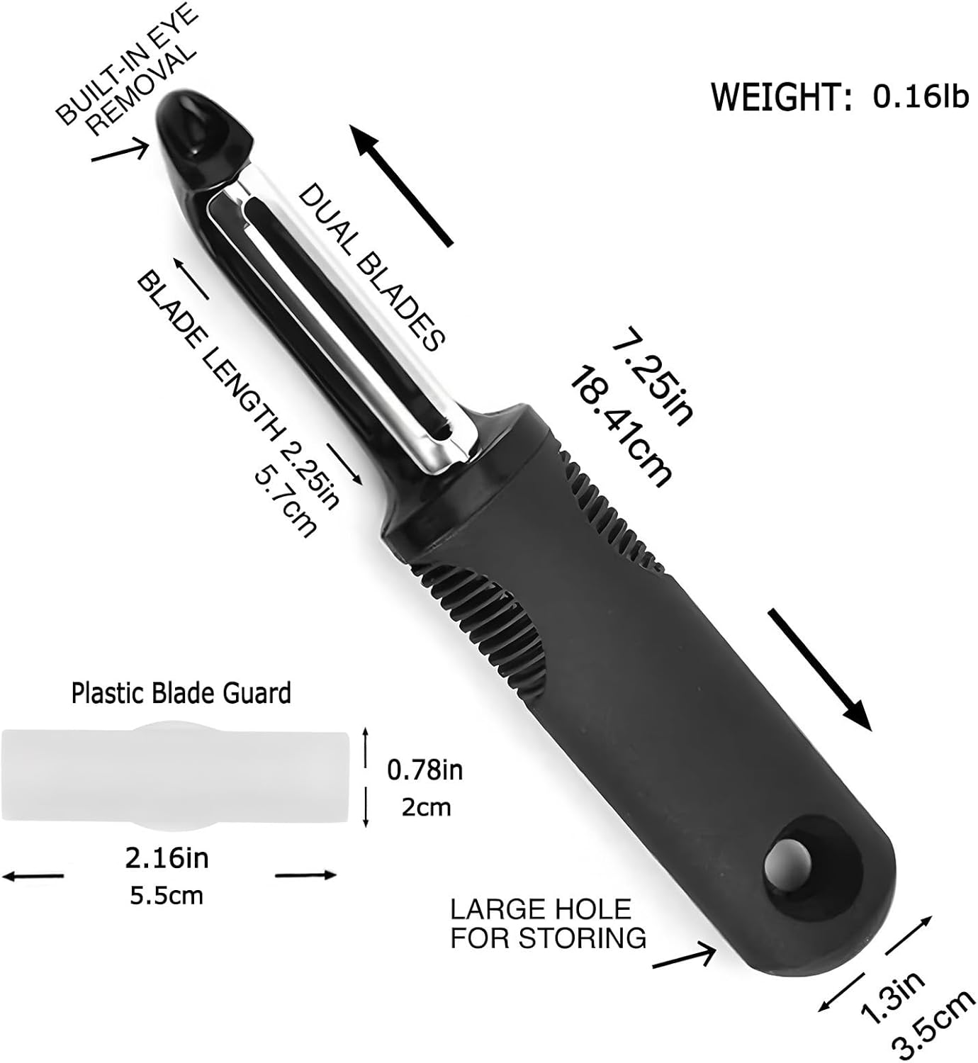 Multifunctional Vegetable Peeler with Stainless Steel Blade and Bottle Opener - Ideal for Veggie Potato Carrot and Apple Peeling