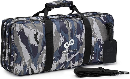 EVERPRIDE - 3 Slots - CAMO - Professional Chef Knife Bag, 20 Knife Slots, 3 Storage Compartments, Camo Design, – Durable, Large Knife Bag for Chefs – Knives Not Included