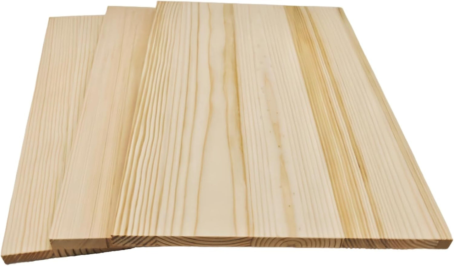 4PCS Rectangle Wood Boards Unfinished Wood Blocks for Crafting, 8x6x1in Blank Whittling Wooden Blocks for Wood Carving,Painting & Burning