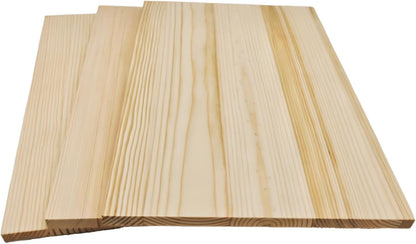 4PCS Rectangle Wood Boards Unfinished Wood Blocks for Crafting, 8x6x1in Blank Whittling Wooden Blocks for Wood Carving,Painting & Burning