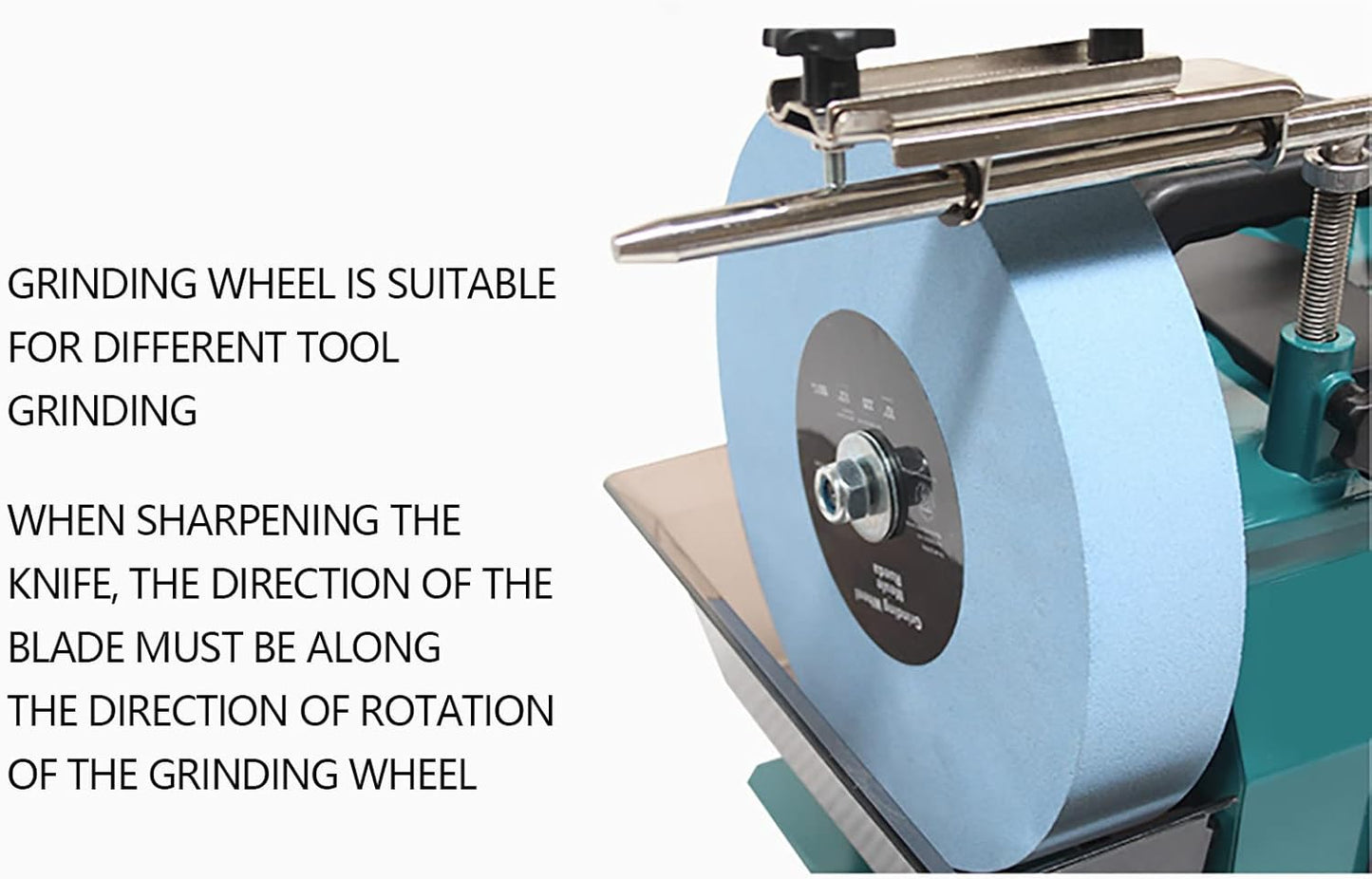 110V Electric Knife Sharpener，10in Water-cooled Grinder Electric Knife Sharpener Low Speed Grinding Machine，for Sharpening Chisels And Planer Blades Edge Tools
