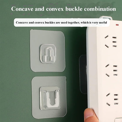 12 PCS Wall Mounted Replacement Sticky pads for Kitchen Bathroom Shower Caddy Organizer Rack Holder Nail Free Adhesive Hooks (Square)