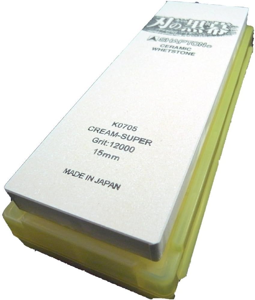 SHAPTON Ha No Kuromaku Ceramic Whetstone (F-set) Medium Grit (#1000) + Fine Grit (#5000) + Fine Grit (#8000) + Ultra Fine Grit (#12000) by Shapton