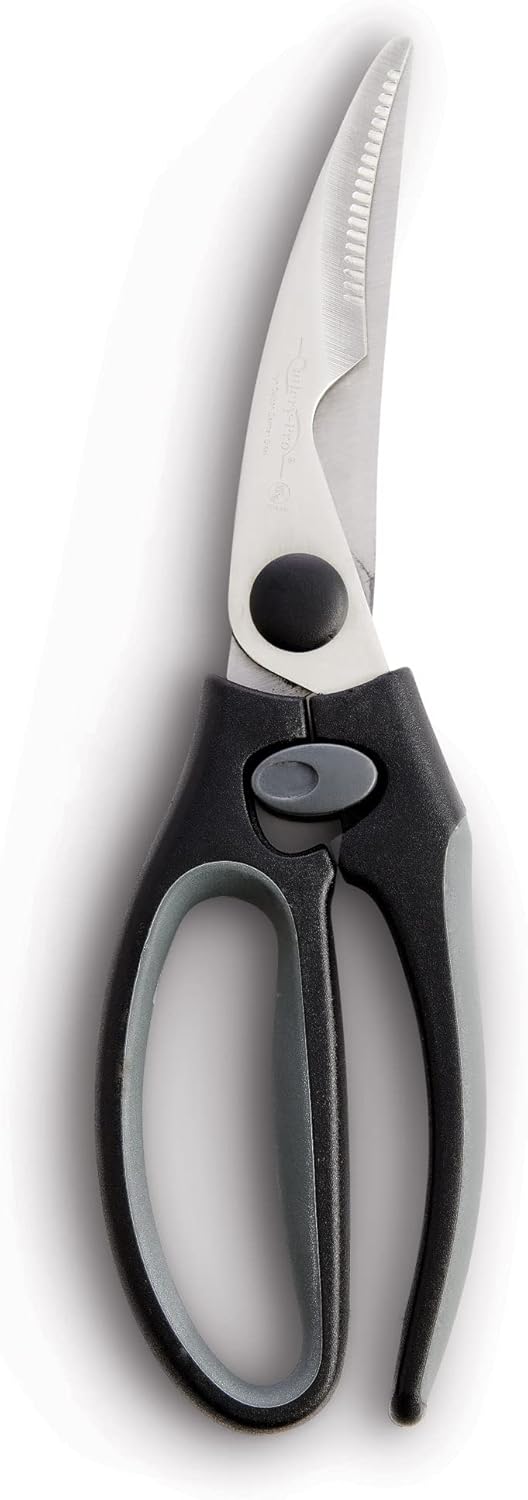 HIC Kitchen Roasting Poultry Shears, Cutlery-Quality, High-Carbon 420J German Steel; 9.5-Inches