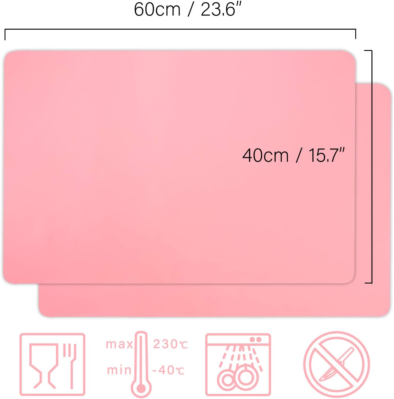 Gartful 2 Pack Silicone Crafting Mats, 15.7" x 11.8" Silicone Mat for Crafts, Large Heat Resistant Sheet for Jewelry Casting, Epoxy Resin, Painting, Counter Table Protector, Placemat, Nonstick, Black