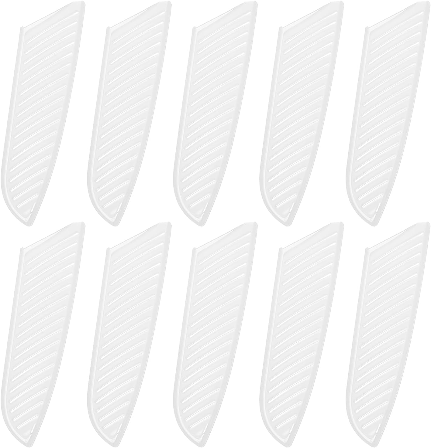 uxcell 10Pcs Knife Cover Sleeves Blade Edge Guards for 7" Santoku Knife Protector Universal Knife Sheath for Kitchen, White