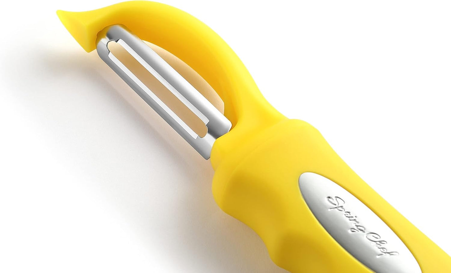 Spring Chef Premium Swivel Vegetable Peeler, Soft Grip Handle and Ultra Sharp Stainless Steel Blades - Perfect Kitchen Peeler For Veggie, Fruit, Potato, Carrot, Apple - Black