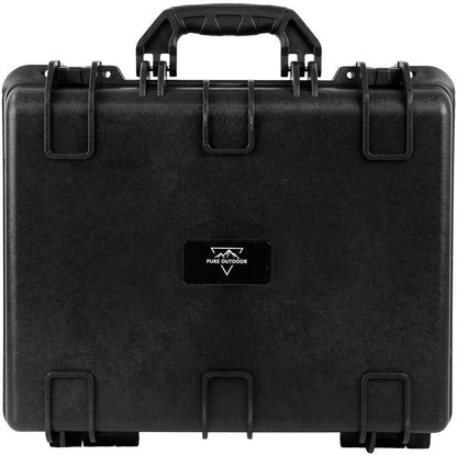 Monoprice Weatherproof/Shockproof Hard Case - Black Ip67 Level Dust and Water Protection Up to 1 Meter Depth with Customizable Foam, 10" x 9" x 7", 6.6 Liter
