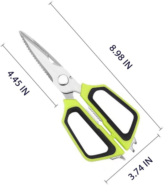 Multi-Purpose Heavy Duty Kitchen Scissors，Rust Proof Kitchen Shears，Can be Used Cut Vegetables, Chicken, Steak,Scrape Fish Scales, and Open Bottle Caps, etc