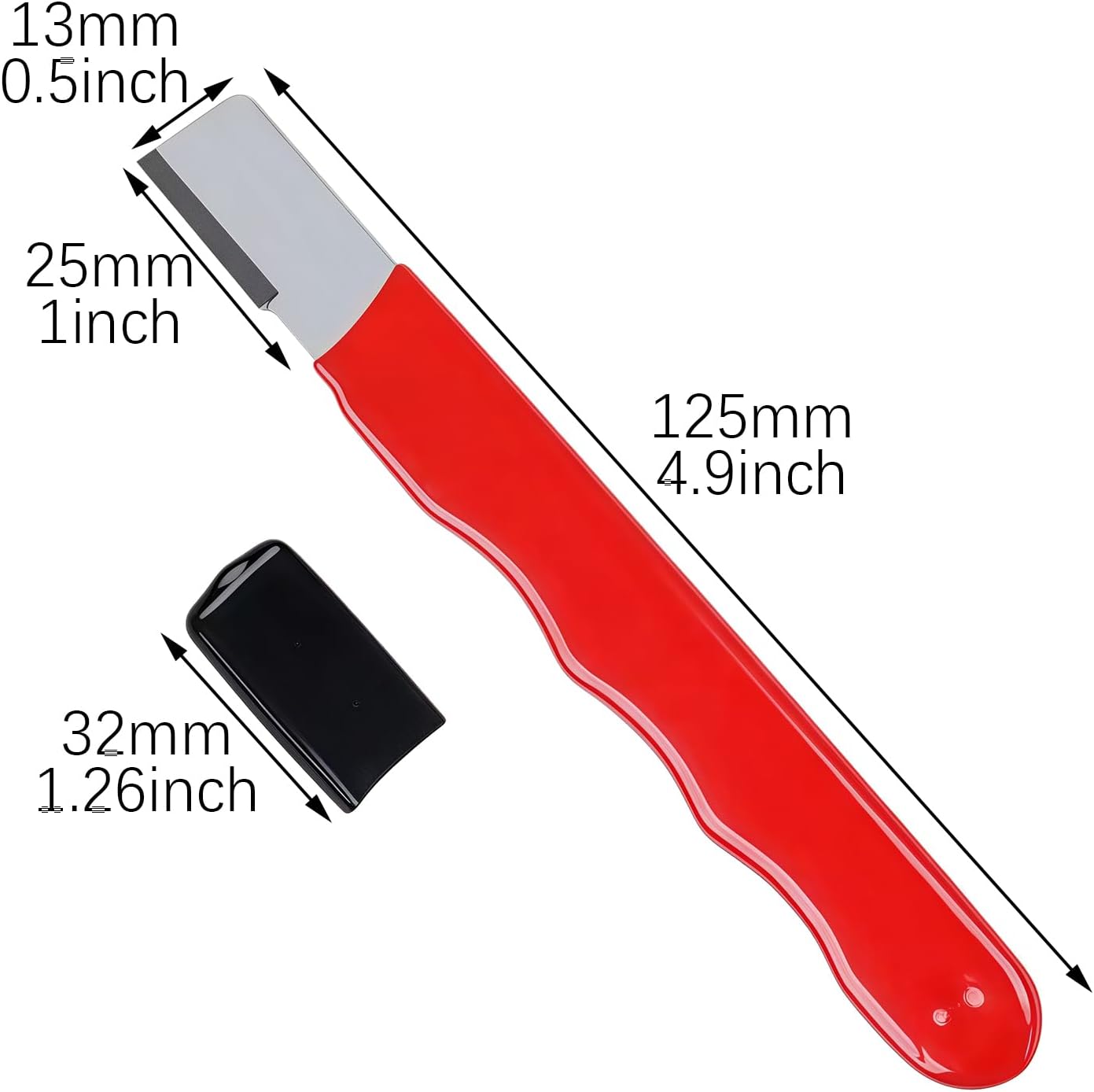 RLECS 4PCS Multifunctional Tungsten Steel Alloy Knife Sharpening 12.5x1.3cm Small Hand Operated Cutting Tool Kitchen Utensil