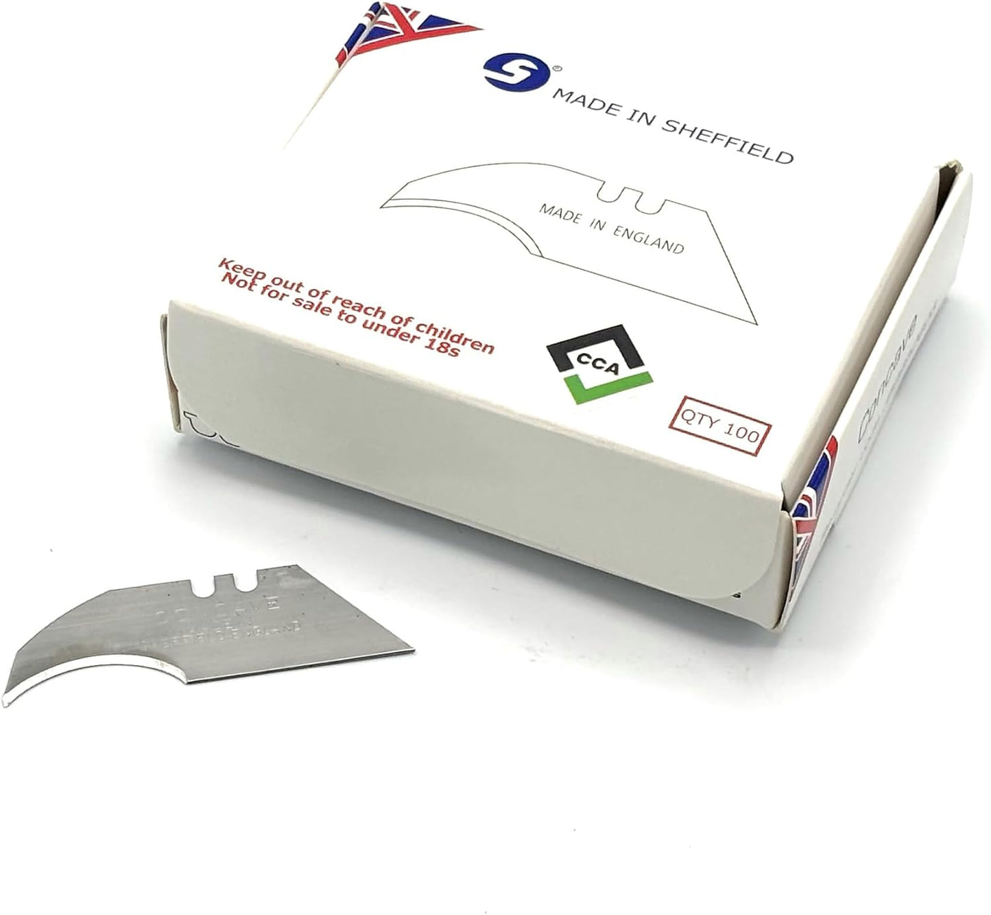 CCA Concave trimming knife blades x 100