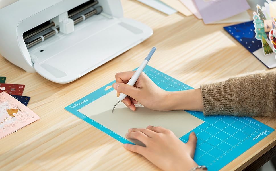 Cutting Mats for Cricut Joy Xtra: 4 Mats 8.5x12 Inch Standard Adhesive Dot Design for Eye Care Green StandardGrip Sticky Washable and Reusable Replacement Cut Mat for Cricut Joy Extra