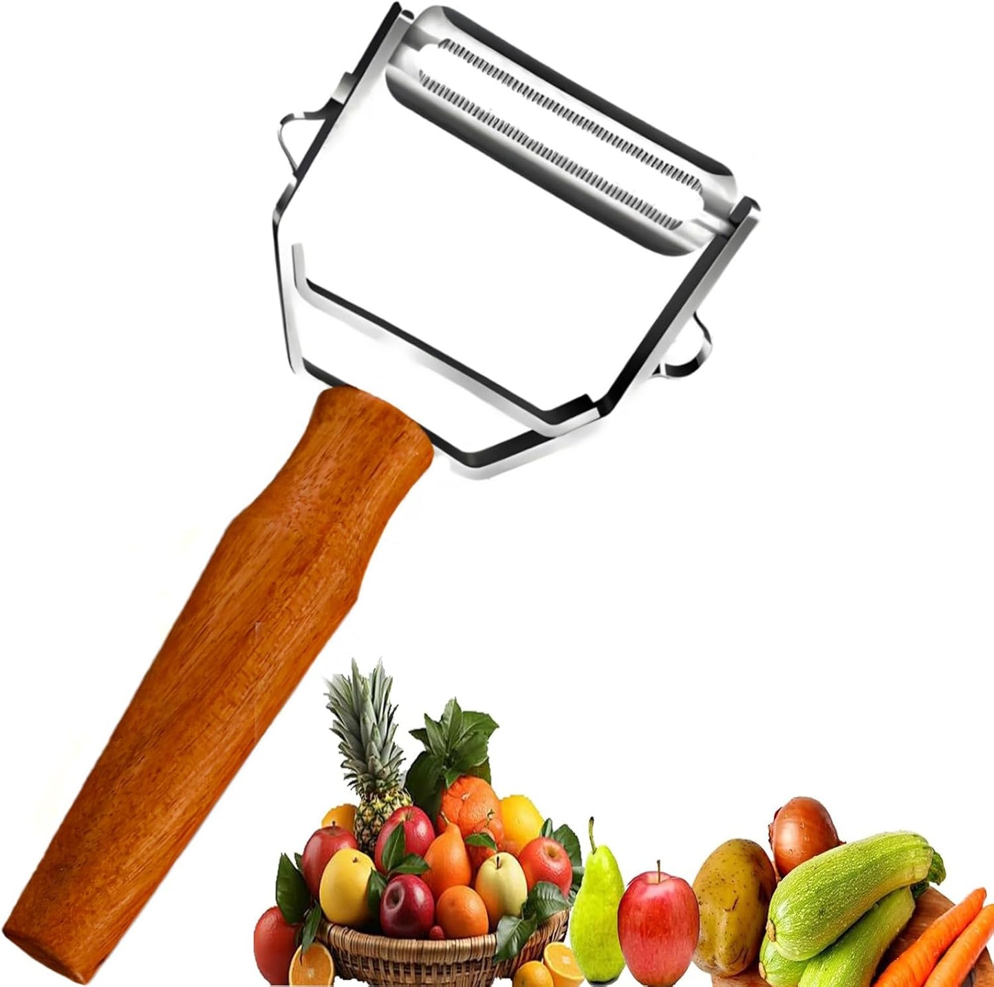 Multifunctional Vegetable Peeler with Stainless Steel Blade and Bottle Opener - Ideal for Veggie Potato Carrot and Apple Peeling