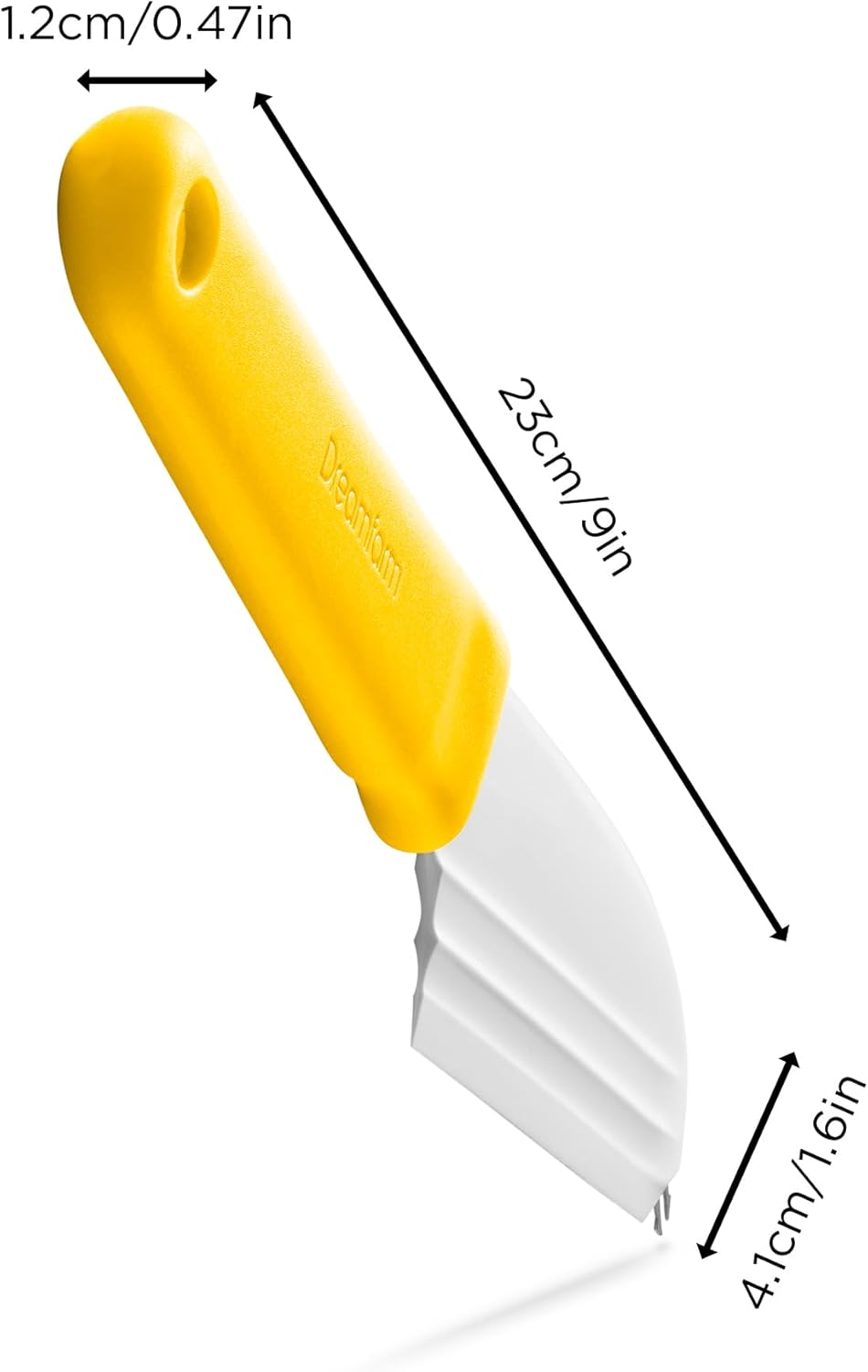 Dreamfarm Knibble Lite 3-In-1 Non-Stick Cheese Knife for Charcuterie, Slicing, Spreading, with Built-In Fork to Serve & Share Foods - 9" Black