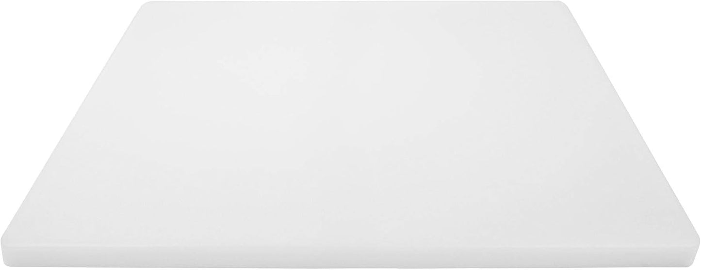 Big 30 x 18 Plastic Cutting Board - 3/4 Inch Thick for Meat, Game and Fish - Commercial Grade HDPP Poly with NSF Stamp, Weighs 13 Pounds, White