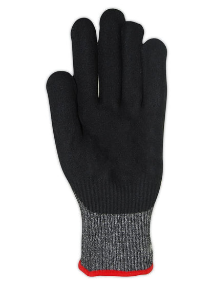 MAGID Touchscreen ANSI A6 Cut-Resistant Work Gloves, 1 Pair, 13-Gauge, Nitrile Coated, 6/XS,Dark Gray