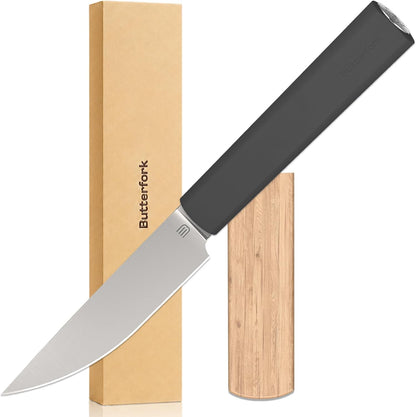 6 Inch Nakiri Knife, AR-RPM9 Steel & Replaceable Handle, Multipurpose Meat Cleaver Vegetable Chef Knife with Oak Sheath, Gift for Home Chefs