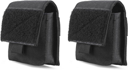 Azarxis Tactical Mini Belt Pouches, Multi-Purpose Small Battery Case Compact Utility EDC Card Slot Holder Waist Bags Military Molle Pack Sundries Storage Pack