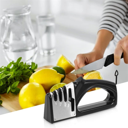 pull through knife sharpener Knife Grinder, Four Blade Grinder, Four In One Blade And Scissors Grinder, With Diamond Ceramic Tungsten Kitchen Tools