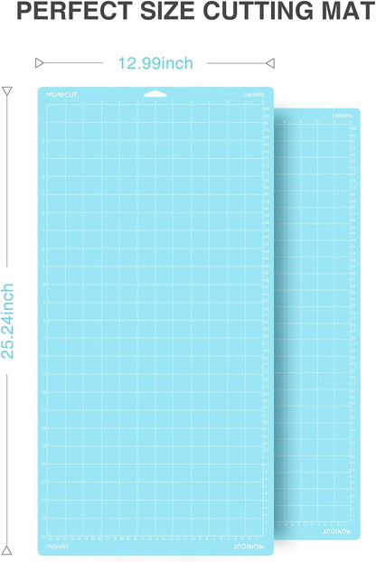 12x24 Stronggrip Cutting Mat for Cricut Maker 3/Maker/Explore 3/Air 2/Air/One, 3 Pcs Non-Slip Flexible Cutting Mats for Crafts, Quilting, Sewing and all Arts