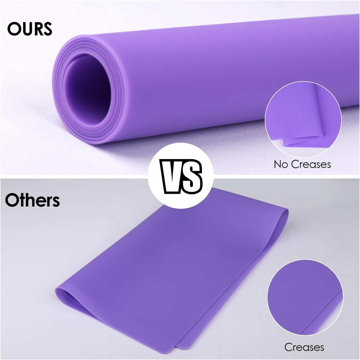Extra Large Dark Green Countertop Mat - Silicone Table Kitchen Desk Mat - Non-Slip & Heat Resistant - Dinner Placemat Pastry Dough Rolling Mat - Colors B