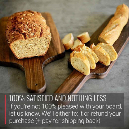 Made in USA Walnut Cutting Board by Virginia Boys Kitchens - Butcher Block made from Sustainable Hardwood (Round - 13.5)