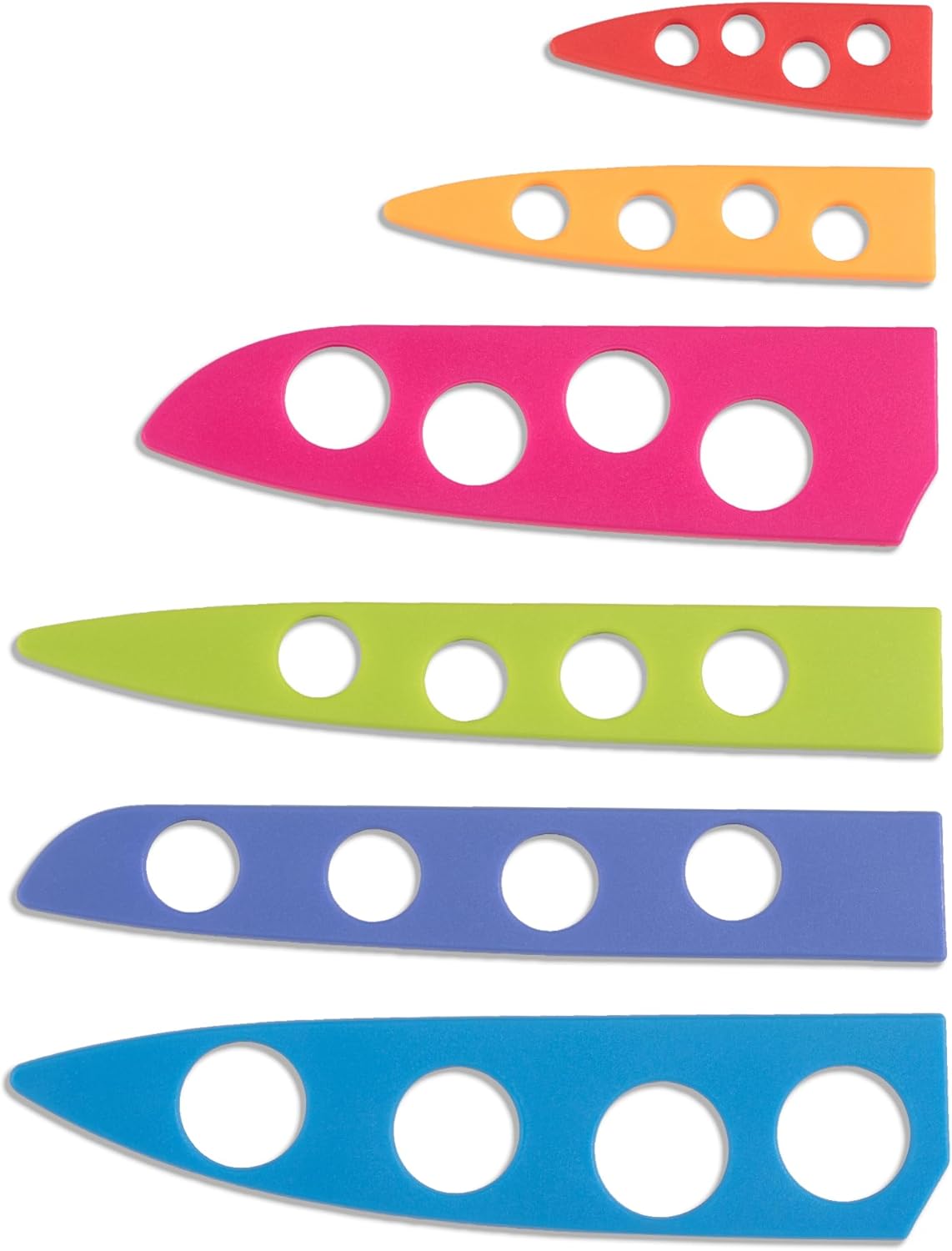 CHEF'S VISION Landscape BladeKeepers – 6-Piece Knife Blade Covers for Kitchen Knives – Color-Matched Protective Knife Guards