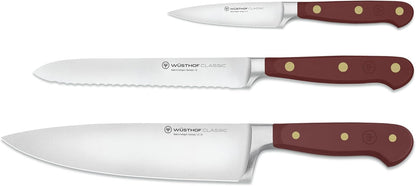 WÜSTHOF Classic Velvet Oyster 3-Piece Chef's Knife Set