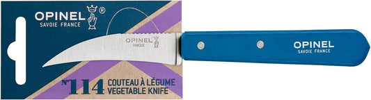 OPINEL Essential No.114 Vegetable Knife, Hornbeam Wood Handles, Made in France (Sage Green)