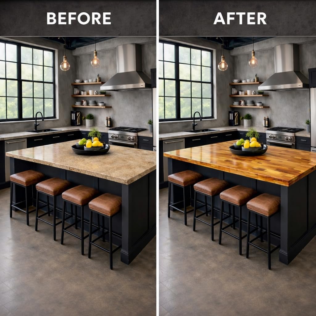Giani Butcher Block Easy Epoxy Countertop Paint Kit