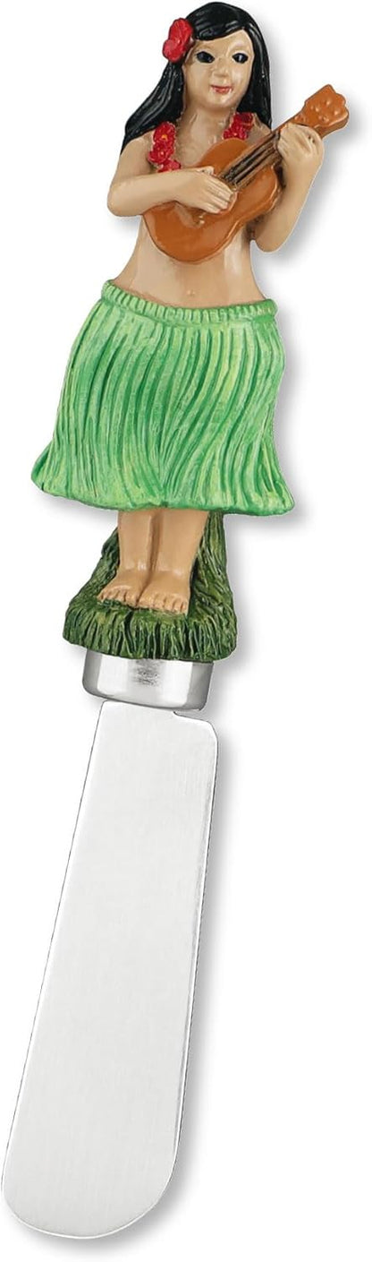Supreme Housewares Seashell Cheese Spreaders, Hand-Painted Resin Handles with Stainless Steel Blades for Spreading Cream Cheese, Butter, and Jam, Assorted Designs, Set of 4