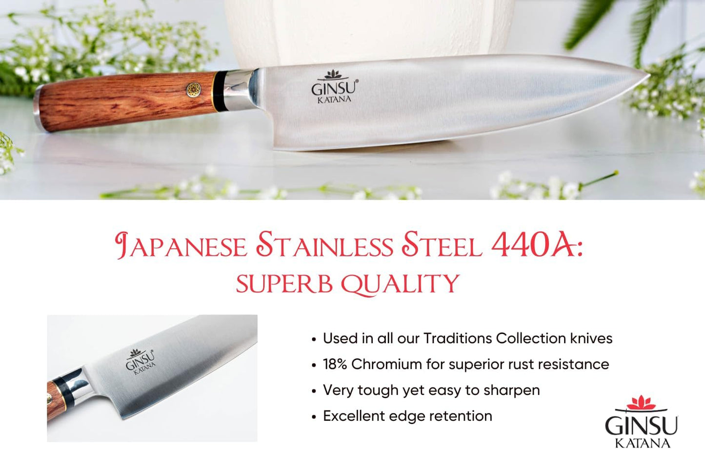 8" GYUTO KNIFE | TRADITIONS COLLECTION JAPANESE KNIVES | BEST KNIFE FOR YOUR KITCHEN
