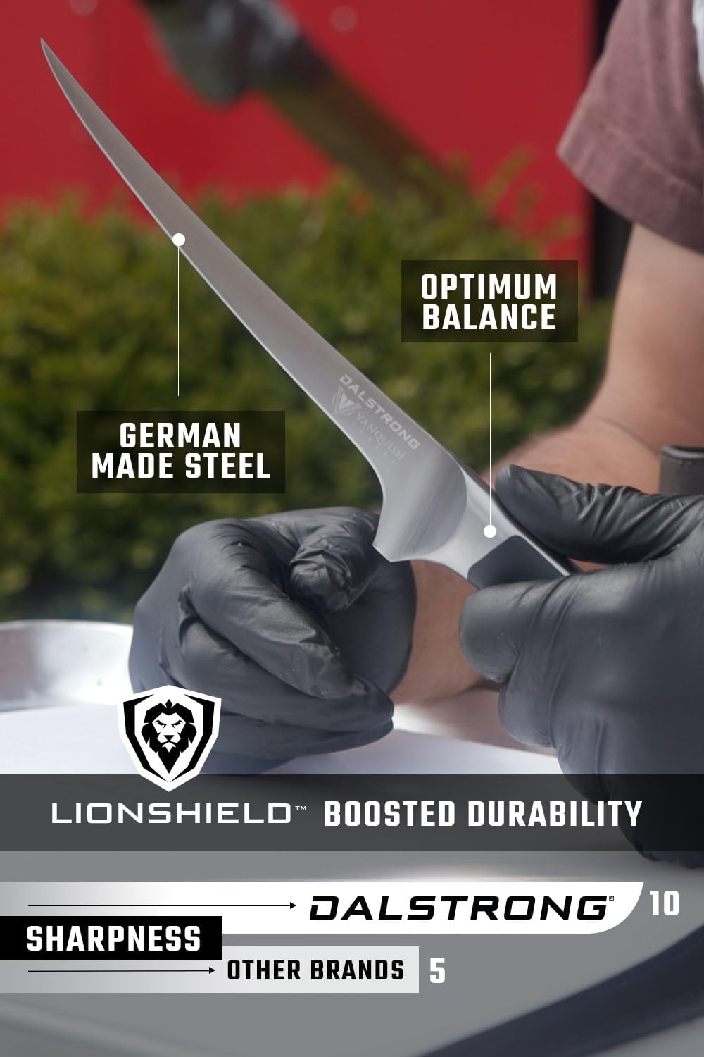 Dalstrong Slicing & Carving Knife - 12 inch - Vanquish Series - Forged High Carbon German Steel - POM Handle - Professional Kitchen Knife Gift - Razor Sharp Slicer Knife - NSF Certified