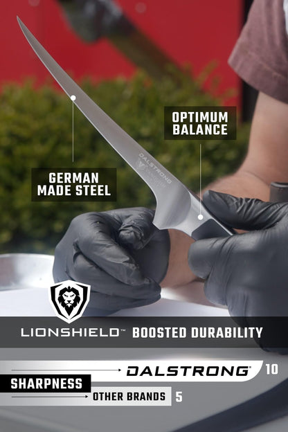 Dalstrong Slicing & Carving Knife - 12 inch - Vanquish Series - Forged High Carbon German Steel - POM Handle - Professional Kitchen Knife Gift - Razor Sharp Slicer Knife - NSF Certified