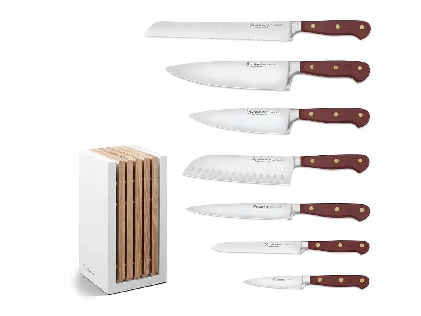 WÜSTHOF Classic Wild Blueberry 8-Pc Knife Block Set