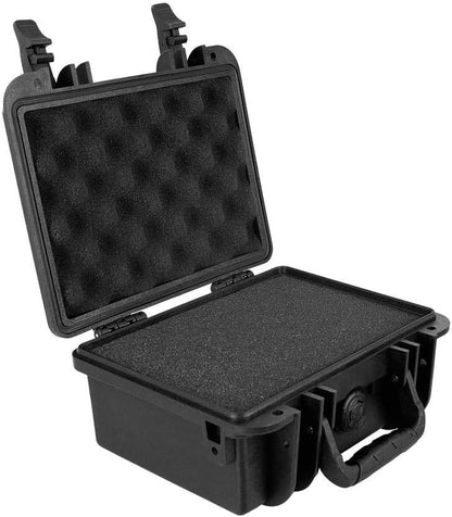 Monoprice Weatherproof/Shockproof Hard Case - Black Ip67 Level Dust and Water Protection Up to 1 Meter Depth with Customizable Foam, 10" x 9" x 7", 6.6 Liter