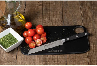 Arcos Forged Paring Knife 4 Inch Stainless Steel. Sharp Kitchen Knife for Peeling Fruits and Vegetables. Ergonomic Polyoxymethylene Handle and 100mm Blade. Series Manhattan. Color Black