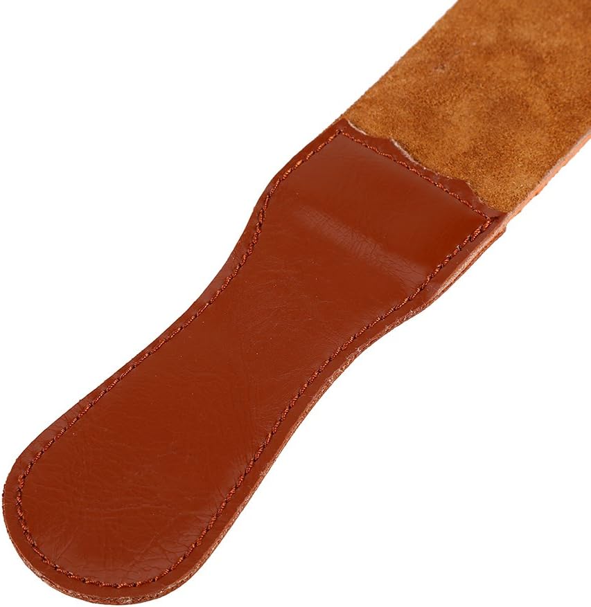 Leather Razor Shaving Strap, New Cow Leather Manual Strop Straight Barber Shaving Razor Sharpening Strap Tool Shave Sharpener Barber Hair Removal Sharpening Belt