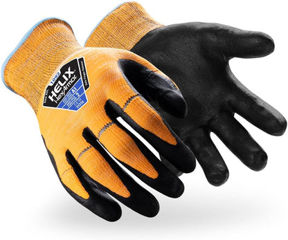 HexArmor Cut-Resistant Impact Protection Polyurethane Palm Knit Work Gloves | Helix® Core 3012