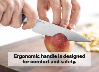 Misen 8" Chef Knife – High Carbon Japanese AUS-10 Stainless Steel – Hybrid German & Japanese Blade – Precision Kitchen Knife for Professionals & Home Cooks – Ultimate Cutting Performance - Green