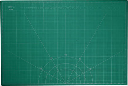 Pacific Arc Double Sided Self Healing Cutting Mat - Thick and Durable Vinyl Rotary Cutting Mat for Sewing & Scrapbook Paper Cutting Mat (09"x 12")